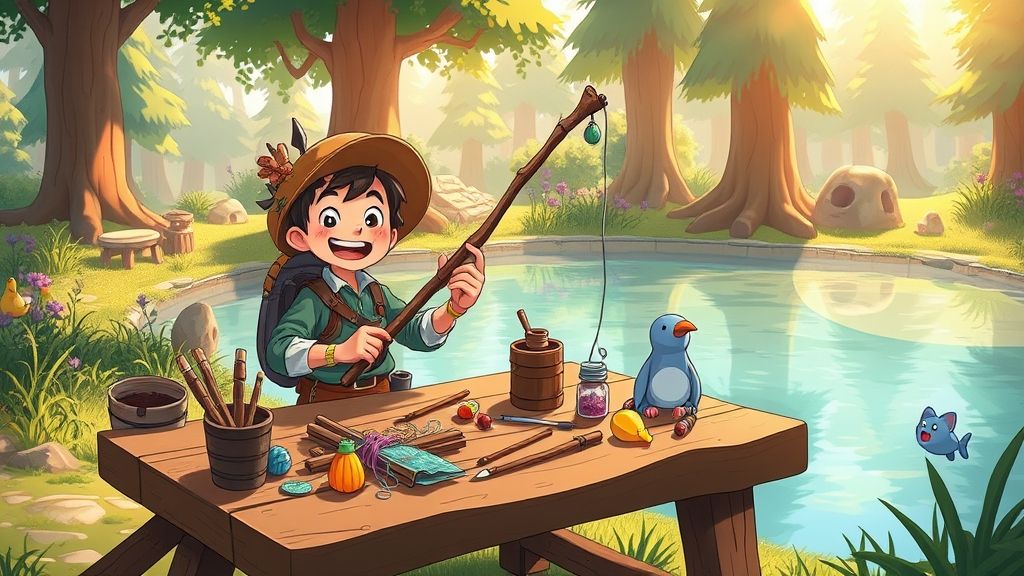 《幻兽帕鲁》泰拉瑞亚联动更新：全钓鱼系统详解